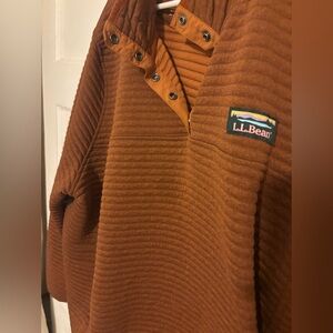 L.L. Bean Rust Ws 3X Plus Airlight Knit Pullover